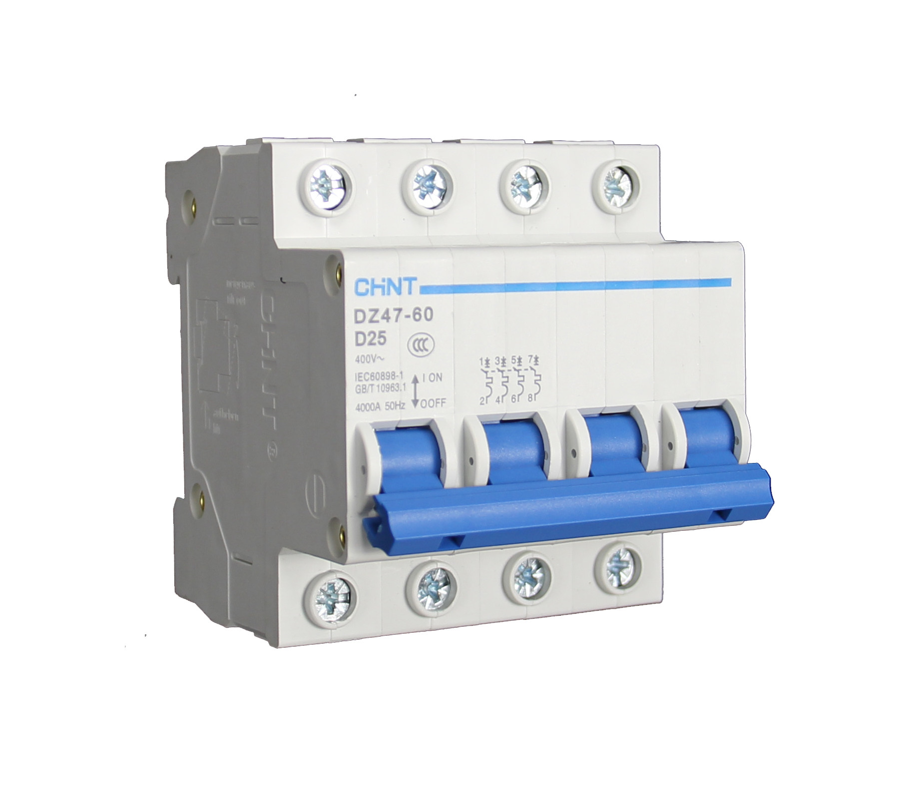 断路器正泰空气开关dz47-601p2p3p空气开关