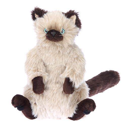 日本直送cuddly贝尔bell蓝眸毛绒绒猫咪玩偶39cm毛绒布艺类玩具