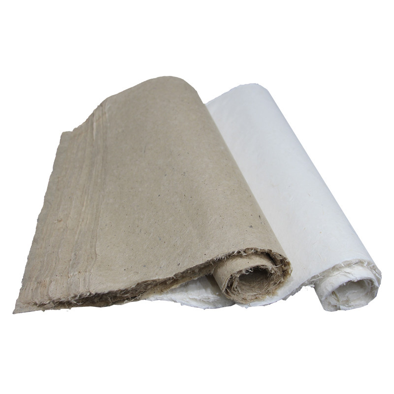 贵州手工皮纸麻纸半生半熟仿古白色国画写生山水宣纸