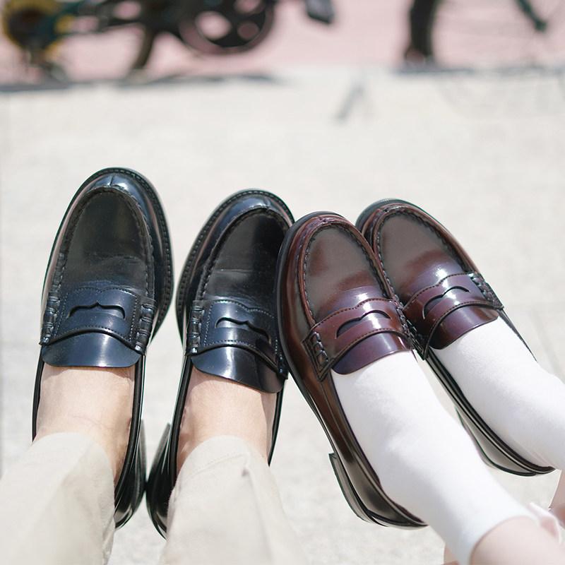 放学后 jk制服鞋女学生正统日本代购haruta低跟4514乐福鞋皮鞋