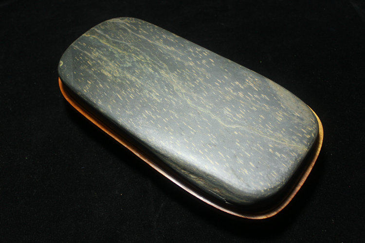 金星老坑精品喜上眉梢歙砚砚台石料茶盘原石文房四宝文房四宝