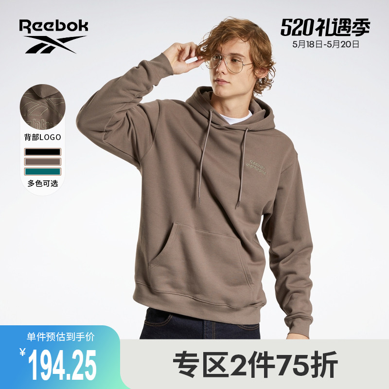 【ReebokXEightyone联名】锐步官方情侣款H23193百搭连帽长袖卫衣