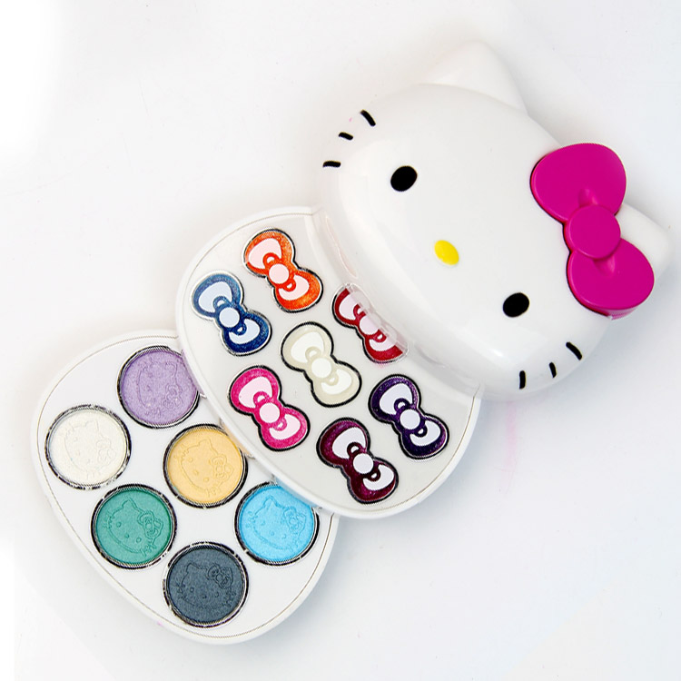 彩妆正品迪士尼儿童化妆品凯蒂凯蒂猫猫宝宝眼影胭脂儿童化妆玩具