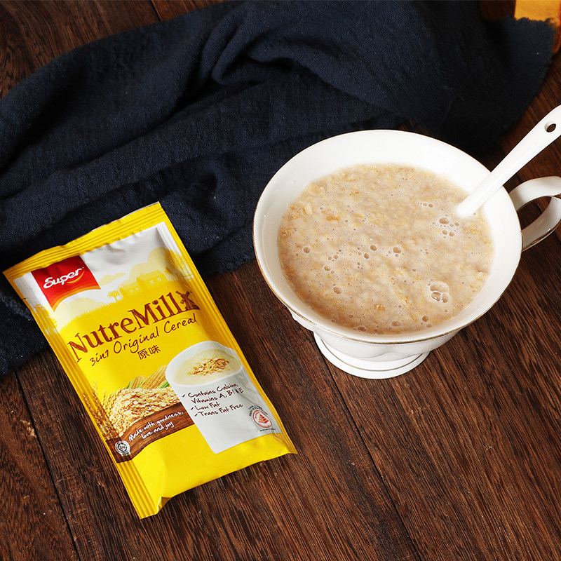 马来西亚super超级麦片早餐原味燕麦片多口口味营养水果