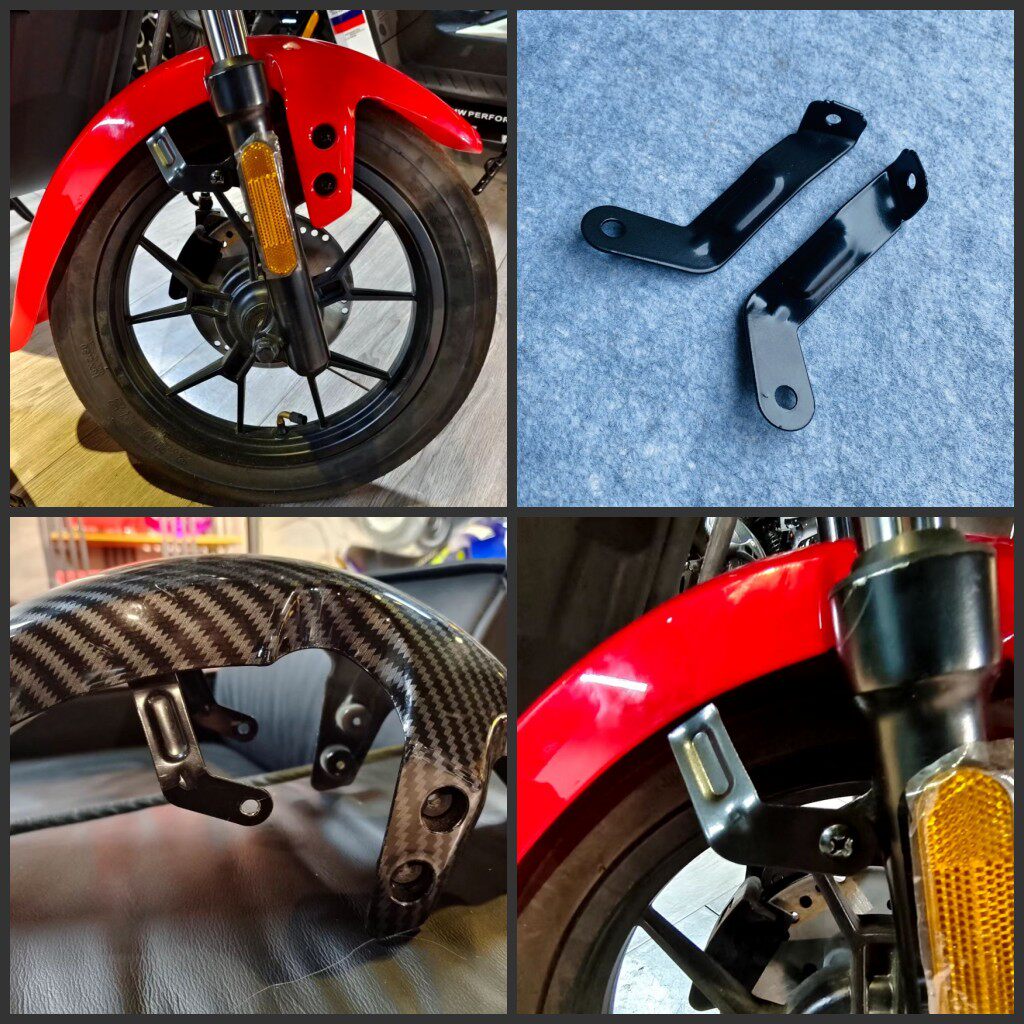 小牛u b电动电动车车前泥板挡泥适用于uqius1u u b摩托车外壳