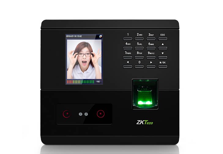 中控智慧zk3969uf200人脸识别考勤机面部指纹签到考勤门禁