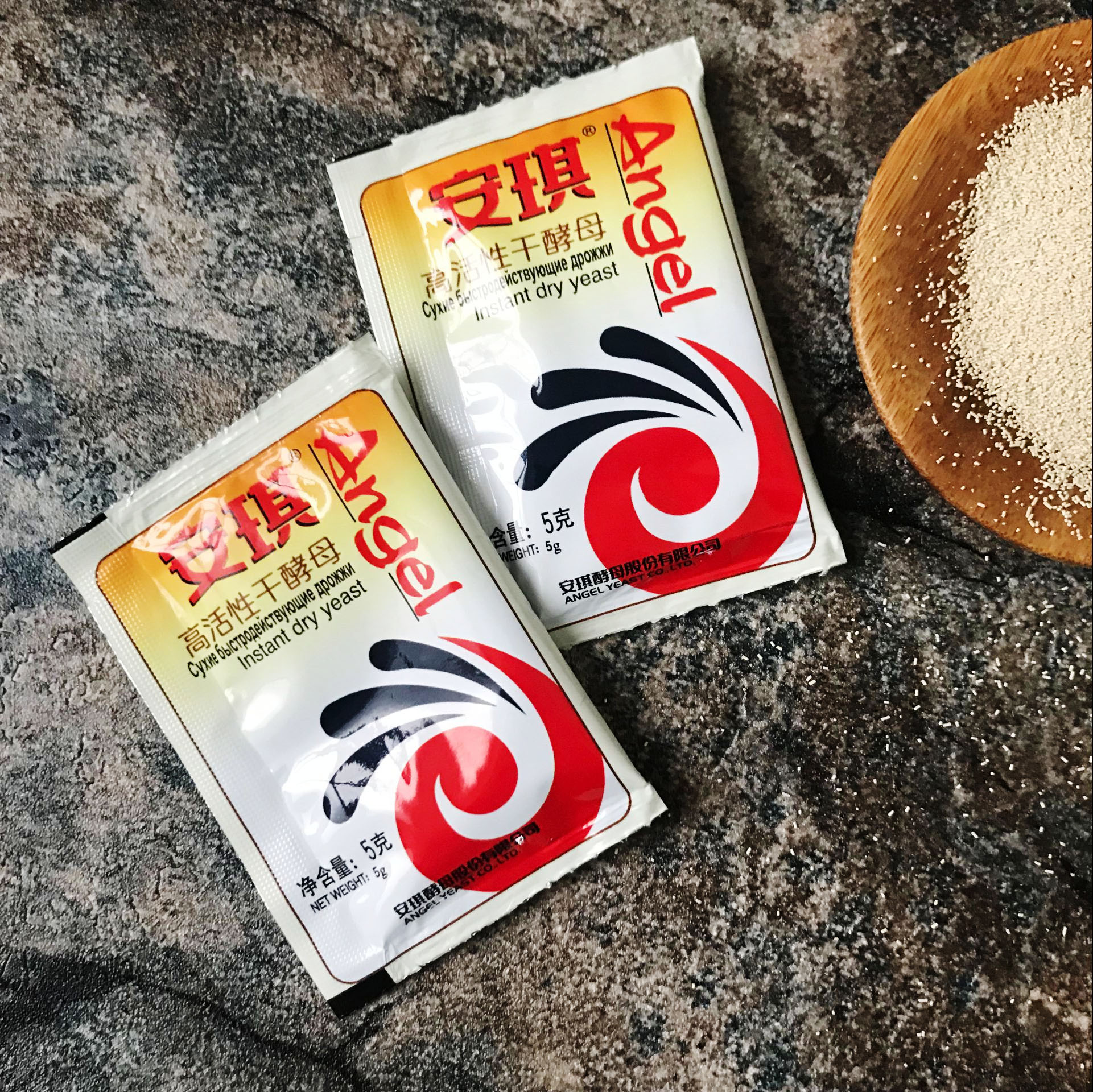 安琪酵母粉低糖白色装干酵母金装耐高糖高活性面包馒头发酵粉500g