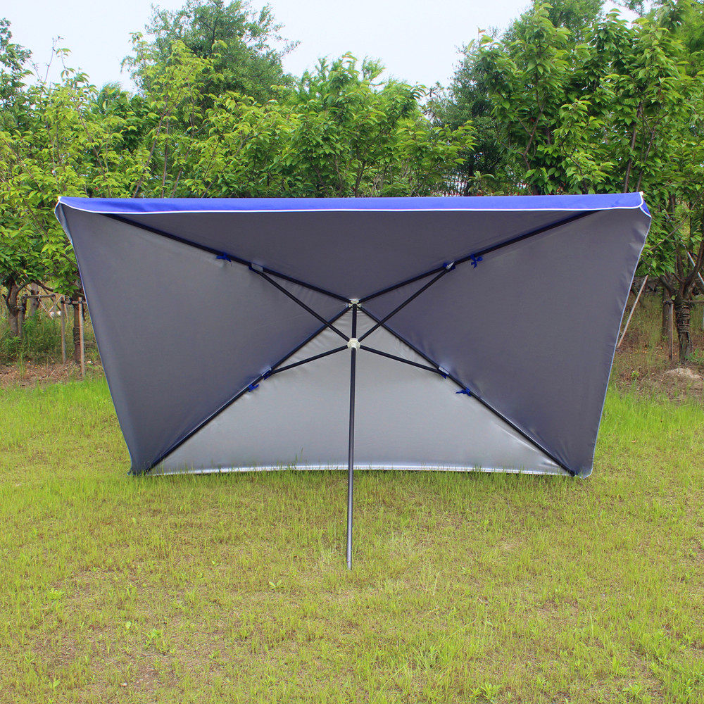 户外圆太阳伞四方摆摊雨伞加厚防水防晒银胶布2-3米大伞布配件