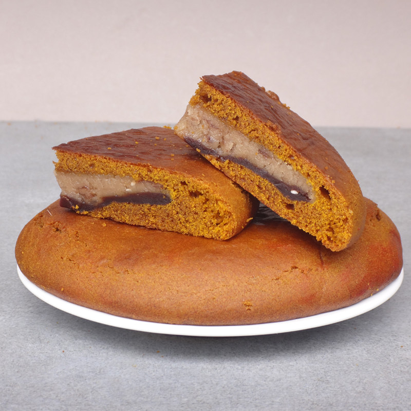 云南曲靖特产月饼粑粑荞糕豆沙馅洗沙大荞饼传统中式糕点