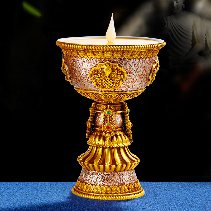 酥油油灯充电藏式烛台家用供灯长明灯佛前供佛其他