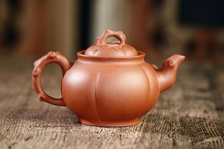 手工红梅梅花筋囊壶280cc宜兴宜兴紫砂紫砂壶原矿清水茶壶