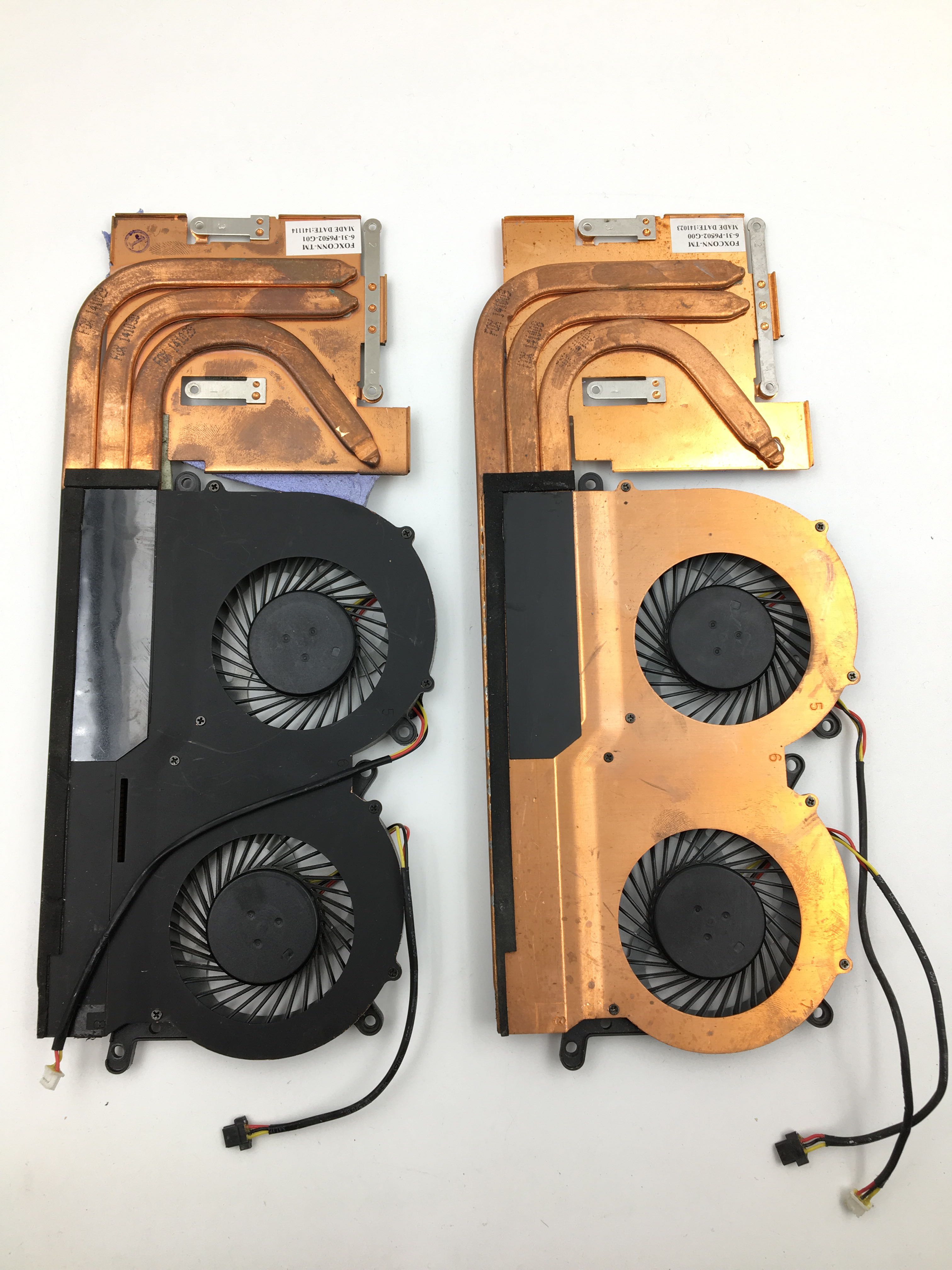 原装蓝天p670secpu散热器散热铜管风扇631p6502g01笔记本零部件