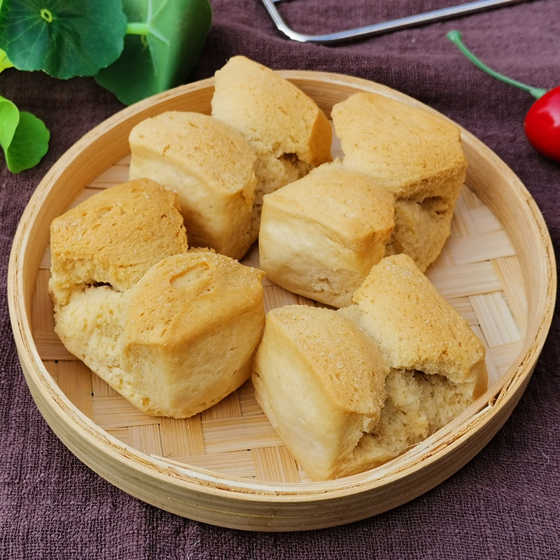 烤馍山西长子特产干卷馍馍手工碱性原味农家面粉