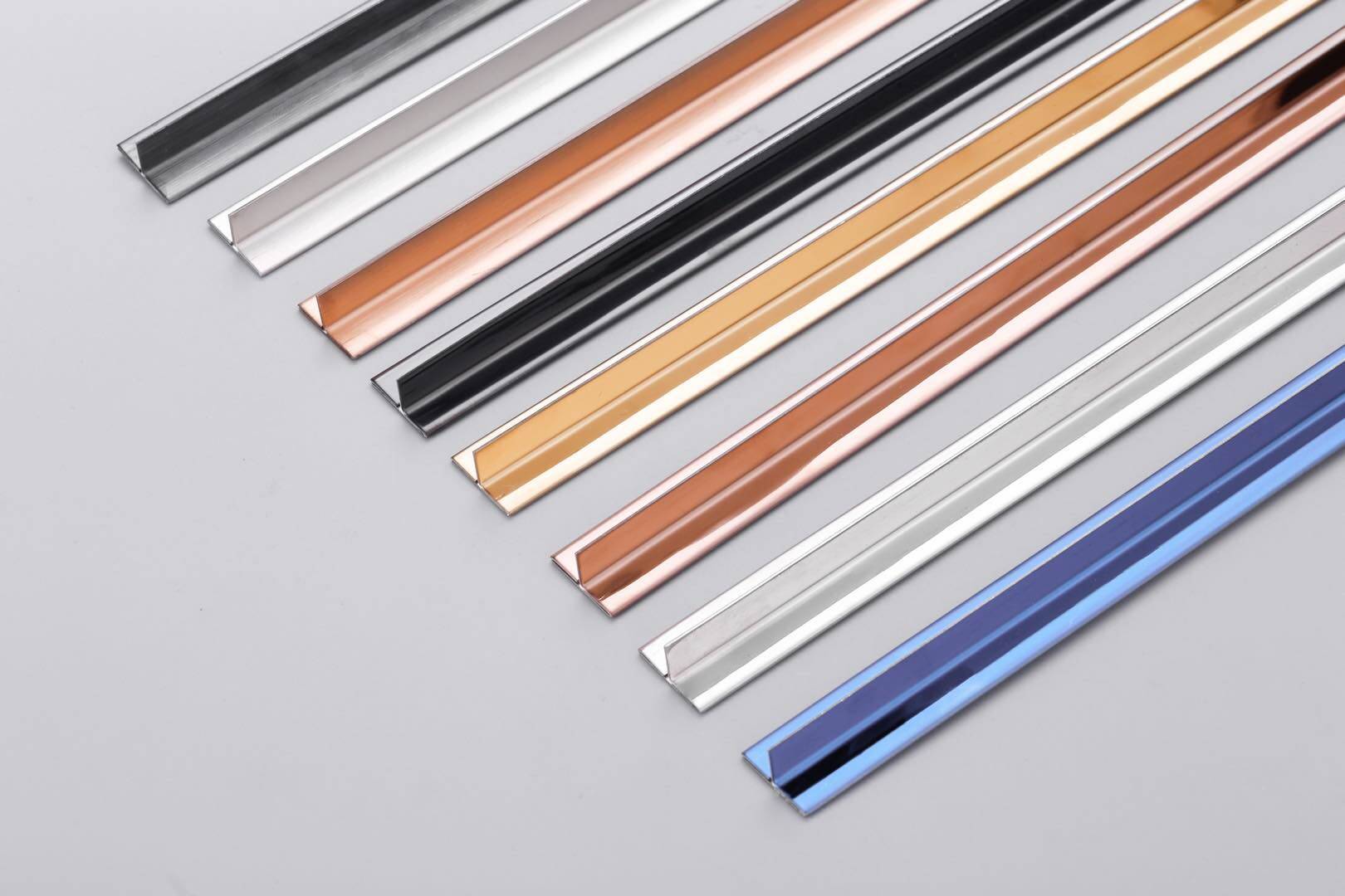 不锈钢条压边条瓷砖腰线吊顶电视背景墙嵌入式钛金收边条