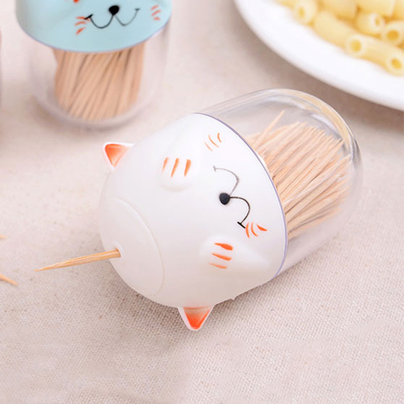 牙签卡通家用客厅创意时尚可爱烧烤调料调味牙签盒