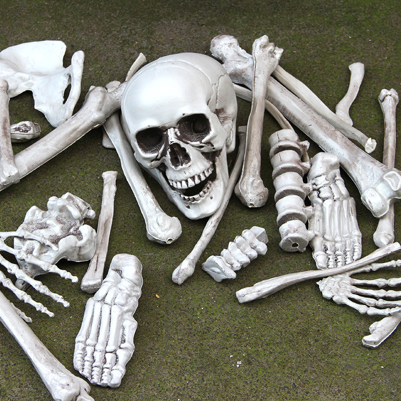万圣节鬼屋恐怖道具件套骷髅骨架酒吧装饰摆件其它