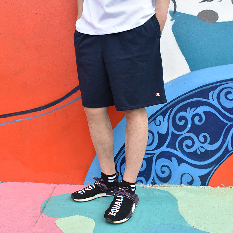 特价 美版 Champion Basic Shorts 基础刺绣全棉运动休闲调节短裤