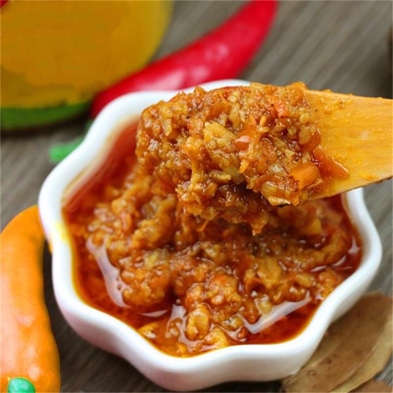 上香鲜椒蒜蓉辣椒酱diy农家自制剁椒下饭酱拌辣椒酱
