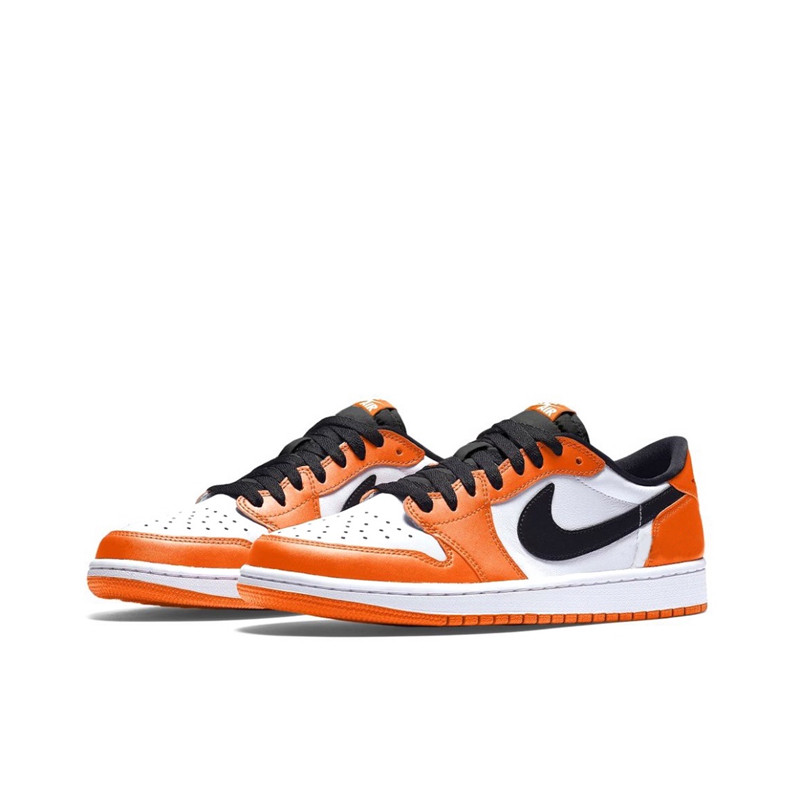 air jordan 1 low aj1白橙 白扣碎男女低帮篮球鞋cz0790-cz0775---->