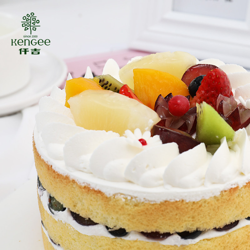 仟吉新品蓓蕾初绽水果生日蛋糕武汉三环内配送至少提前6小时订