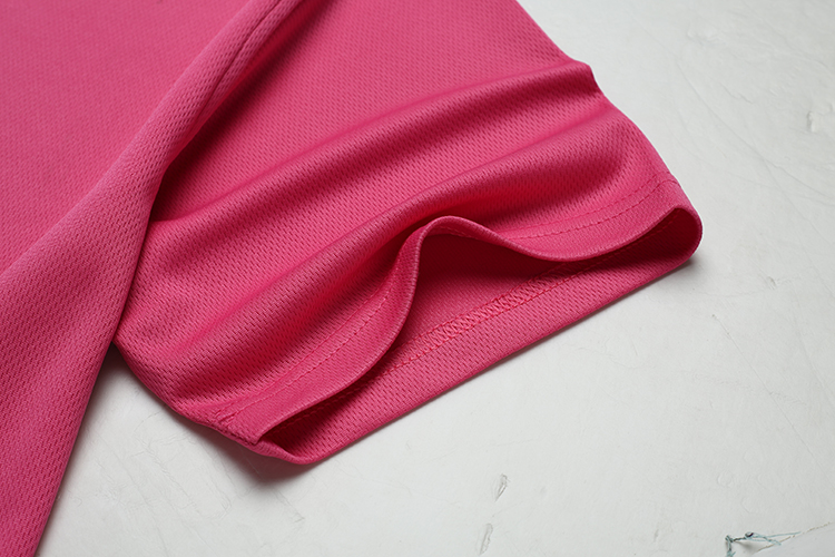 热转印热升华涤纶化纤快速干立翻领空白t恤 户外运动网眼短袖