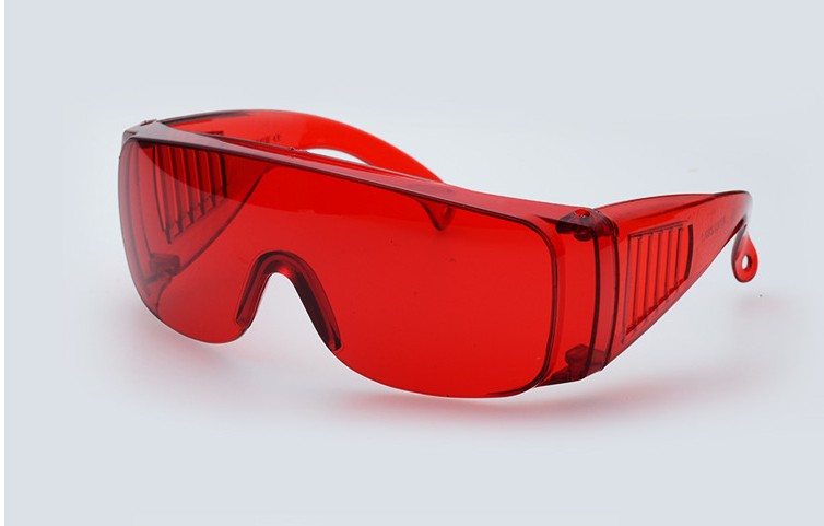 护目镜劳保激光红外线防雾眼镜工业工作防护红色护目镜