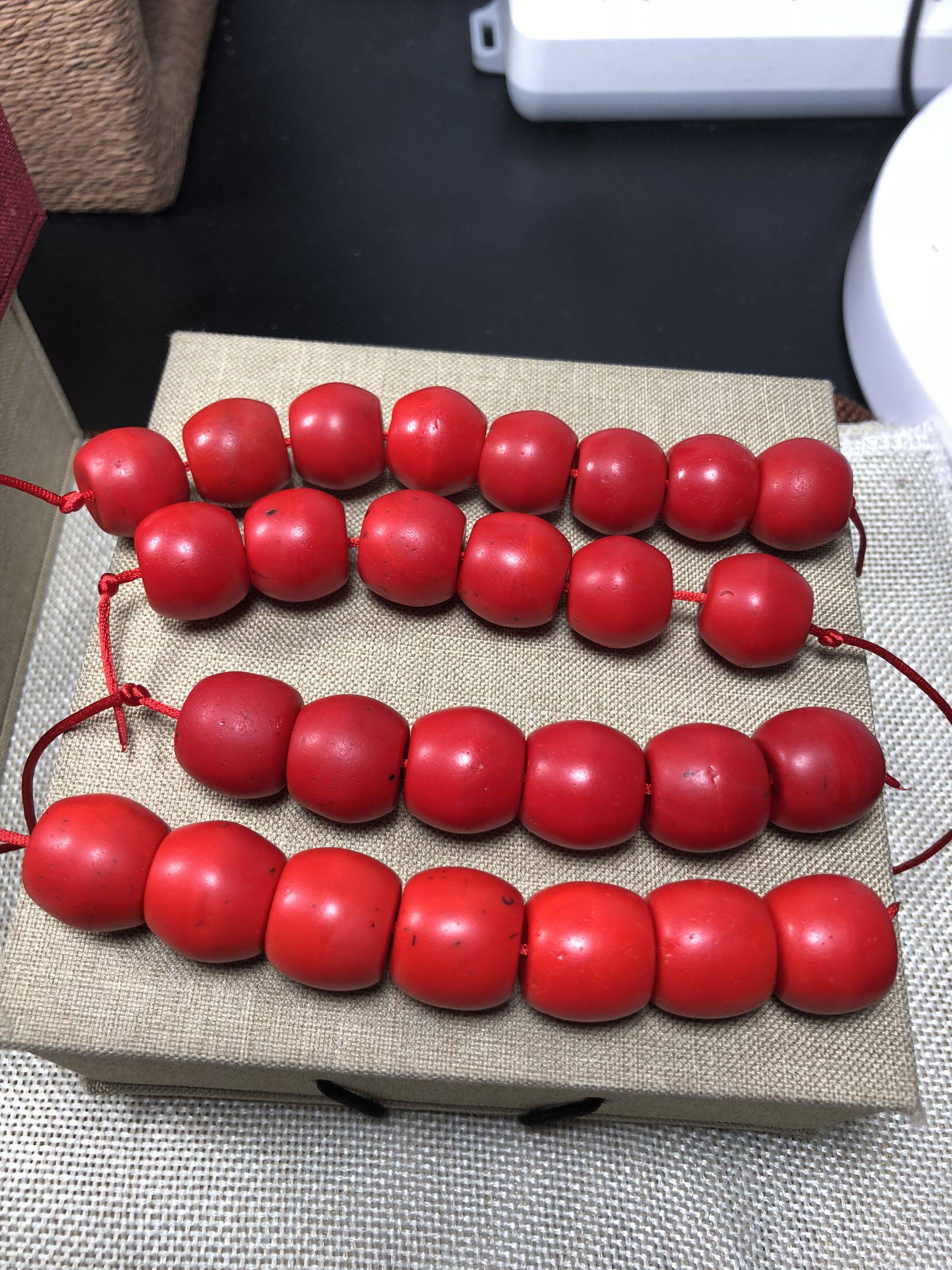 藏传大雪巴鼓珠1819单价颜色品相难得藏传磨损可精挑