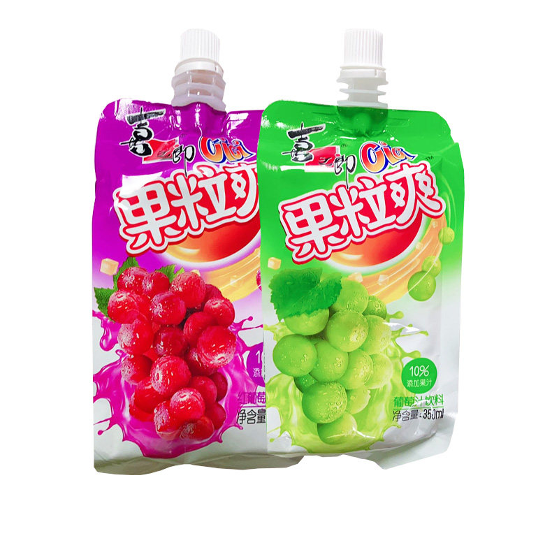 喜之郎吸吸果冻可吸cici350ml果汁果粒258gx10布丁零食果冻