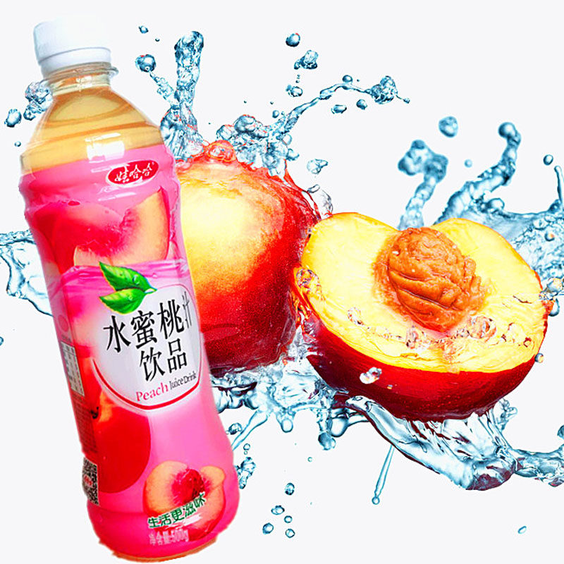 新货娃哈哈紫葡萄葡萄汁500ml15瓶整箱水蜜桃橙汁组合果味
