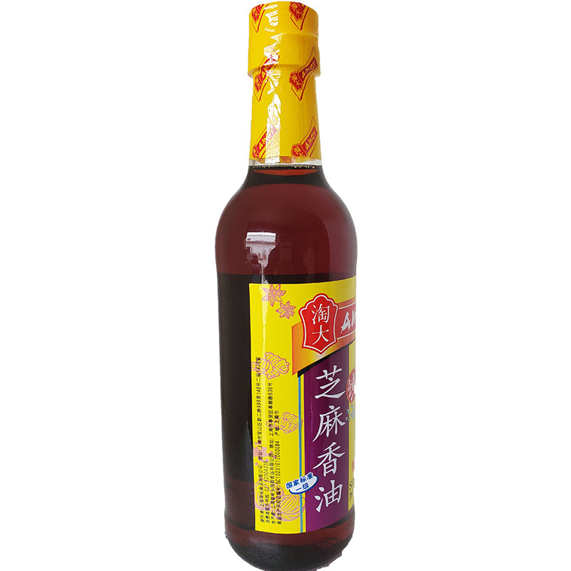 包邮淘大芝麻油500ml*2香油麻油 压榨麻油 火锅凉拌 芝麻香油
