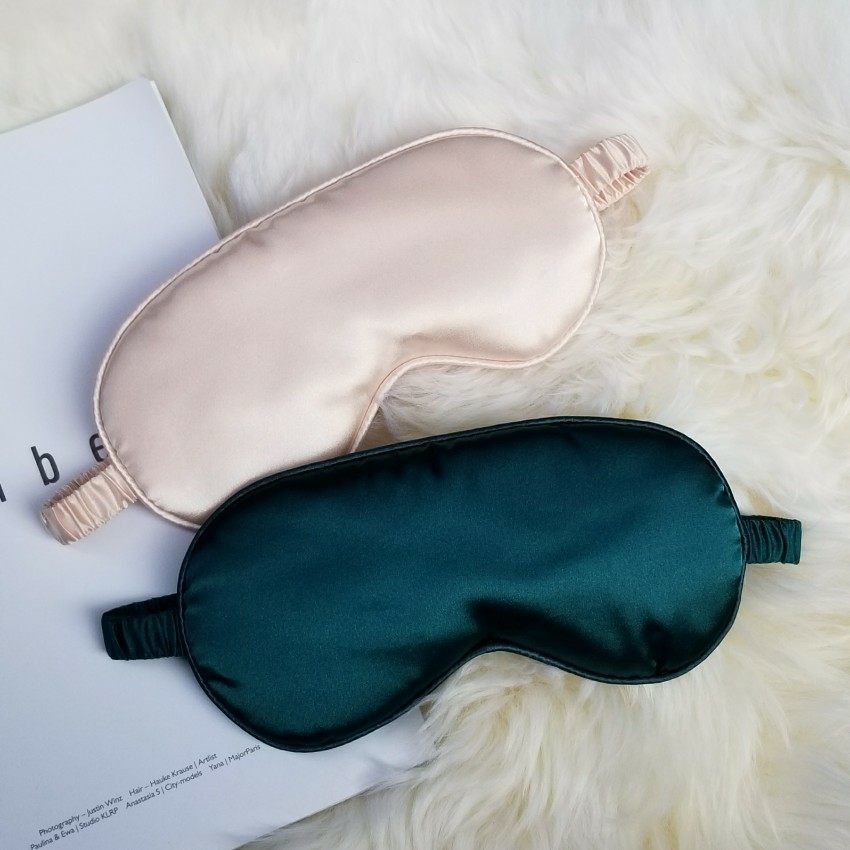 睡觉护眼罩睡眠遮光透气女男真丝眼罩耳塞防噪音三件套缓解眼疲劳-寻