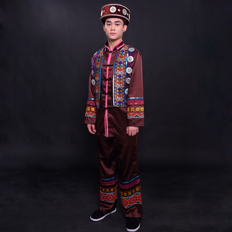 服装晴焱民族服装量身定做侗族舞蹈少数民族舞台演出演出服民族服装