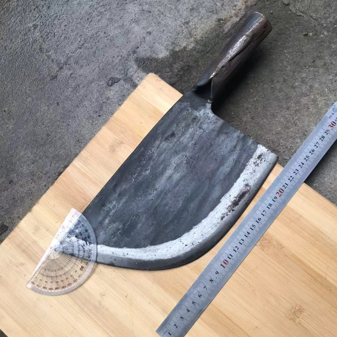 屠夫屠宰杀猪专用刀砍骨刀剁骨刀弹簧钢手工锻打大