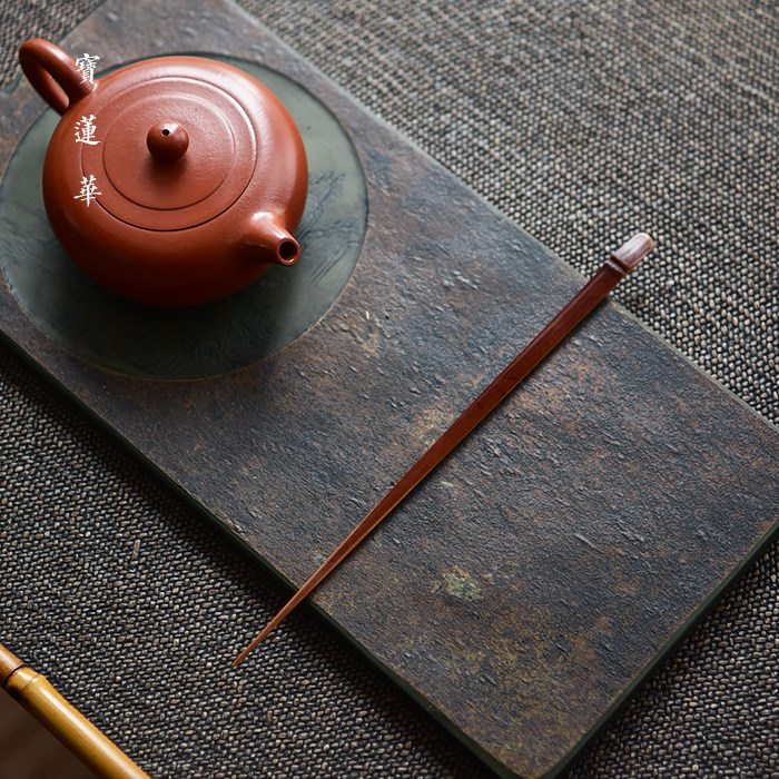 真正古旧老煤竹茶针手工天然竹茶拨老竹茶道