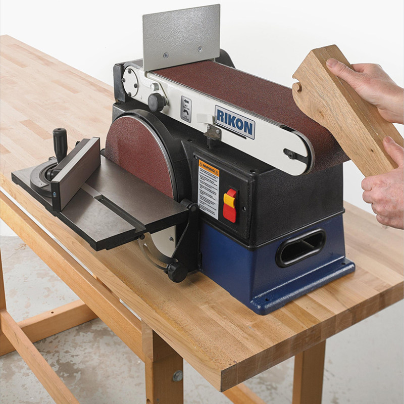 rikon木工砂带砂盘机抛光打磨重型多功能圆形弧形砂带机