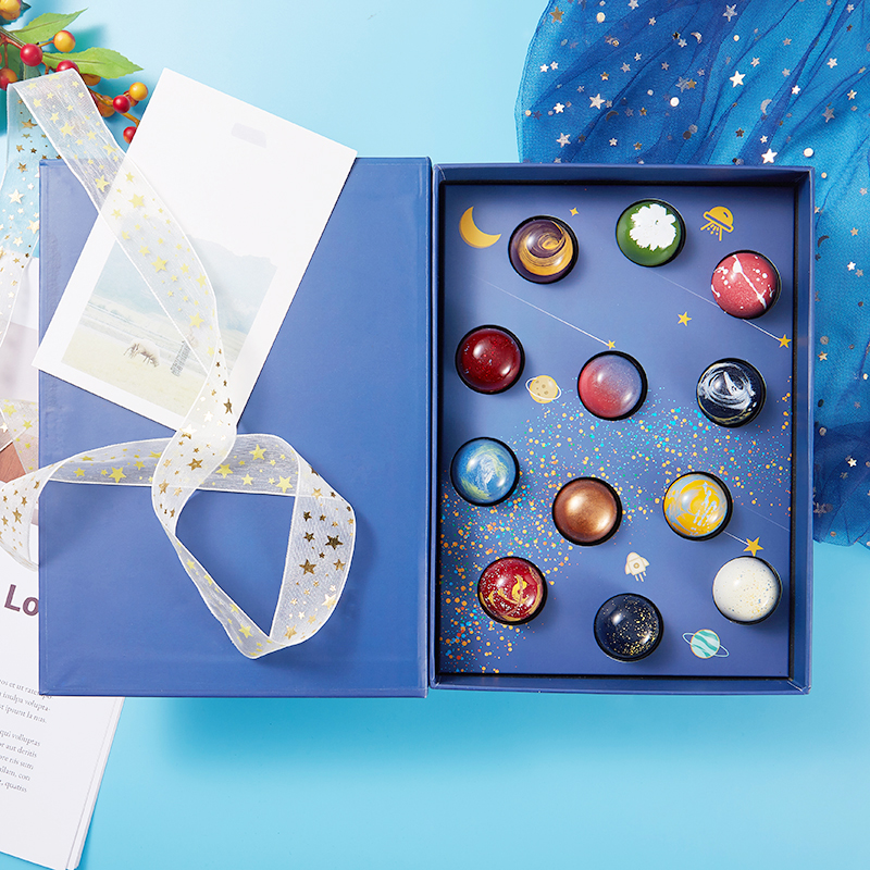 星球巧克力星空星座礼盒盒装进口可可女友儿童牛奶巧克力