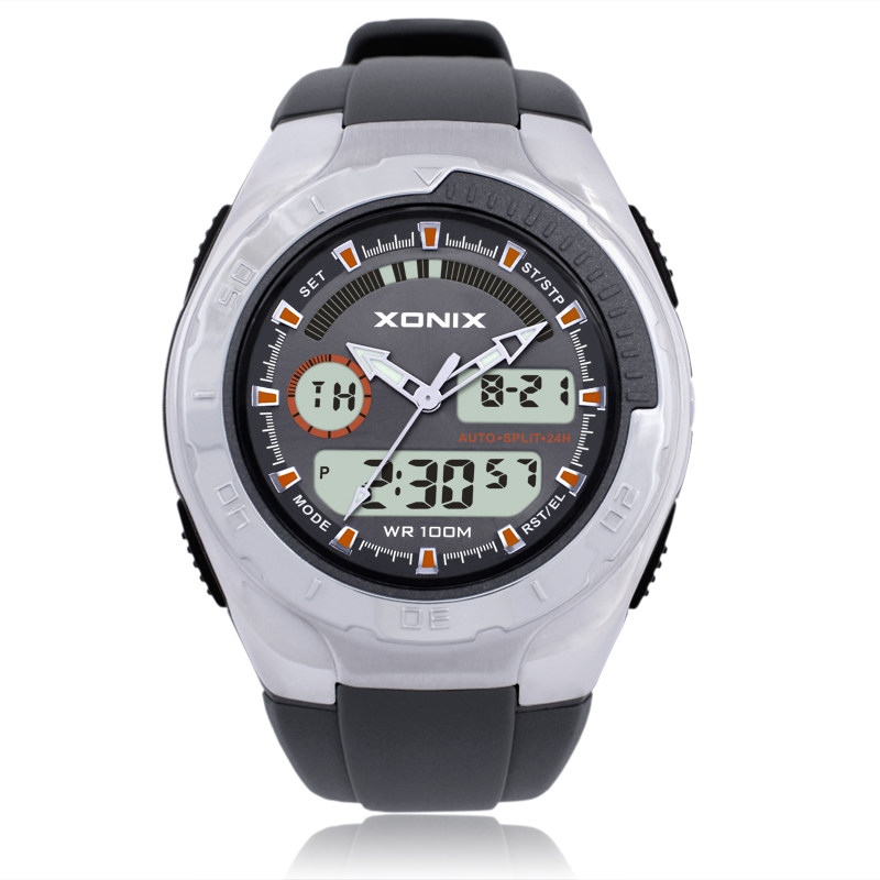 xonix精准电子表手表男士双显机械特种兵战术ins国产腕表