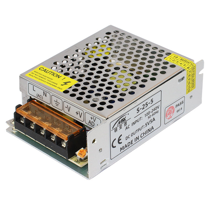 220伏转5v5a25w开关电源led显示屏电源模块直流led开关电源