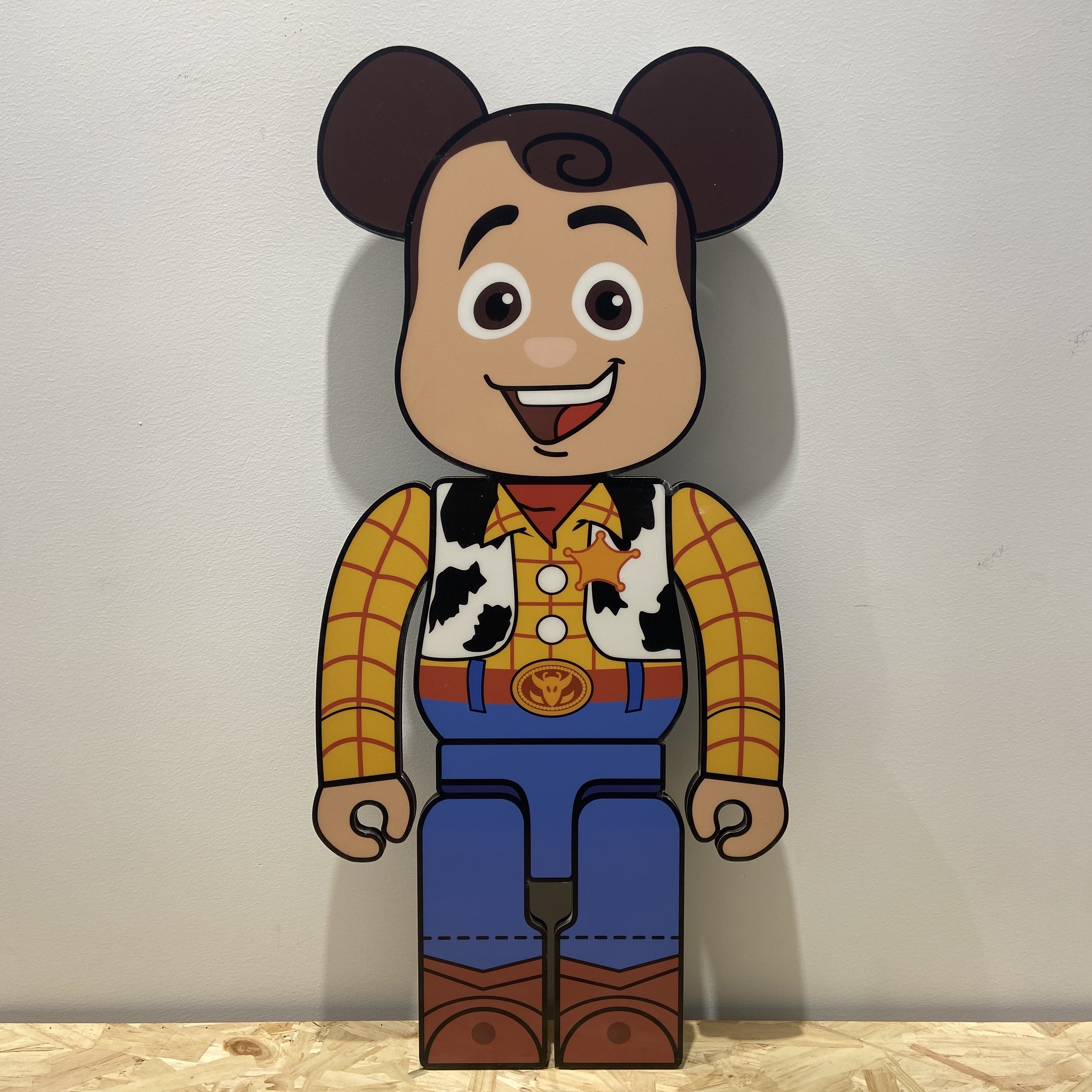 压扁积木熊bearbrick暴力熊木板画立体异形潮流扁平化现代装饰画