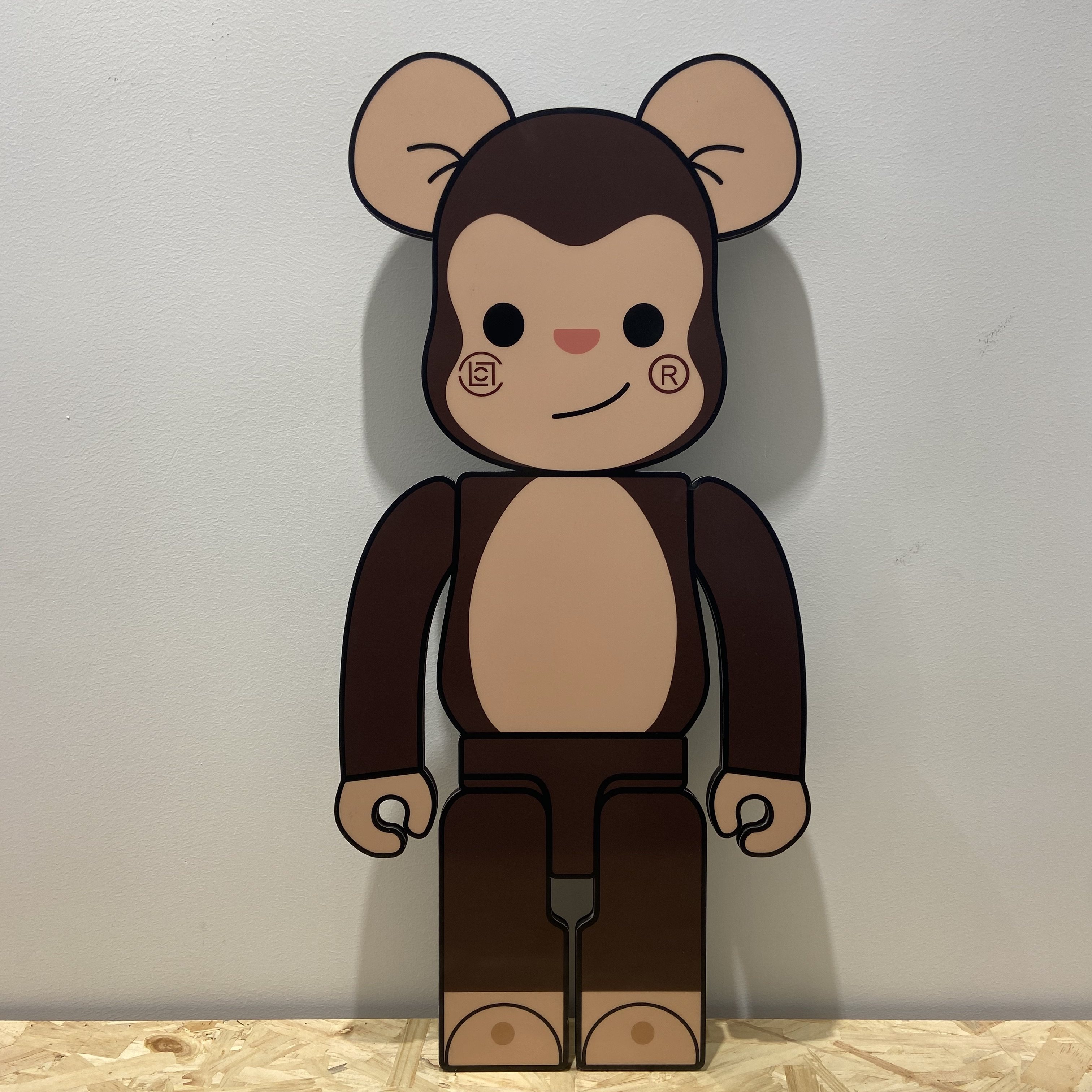 压扁积木熊bearbrick暴力熊木板画立体异形潮流扁平化现代装饰画