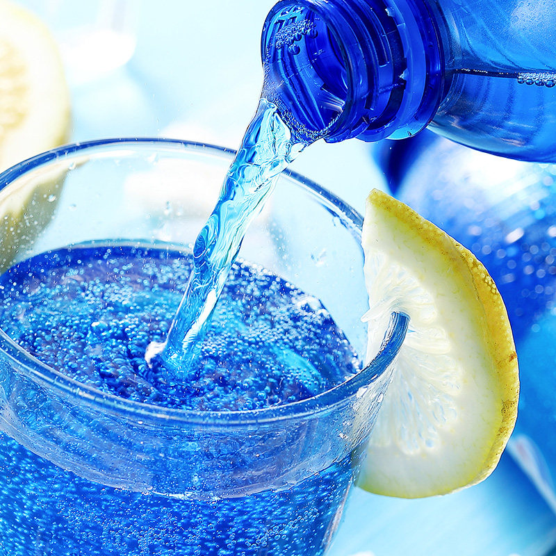 包邮印尼巴厘岛进口网红饮料百事梅子味蓝色可乐450ml4瓶碳酸汽水