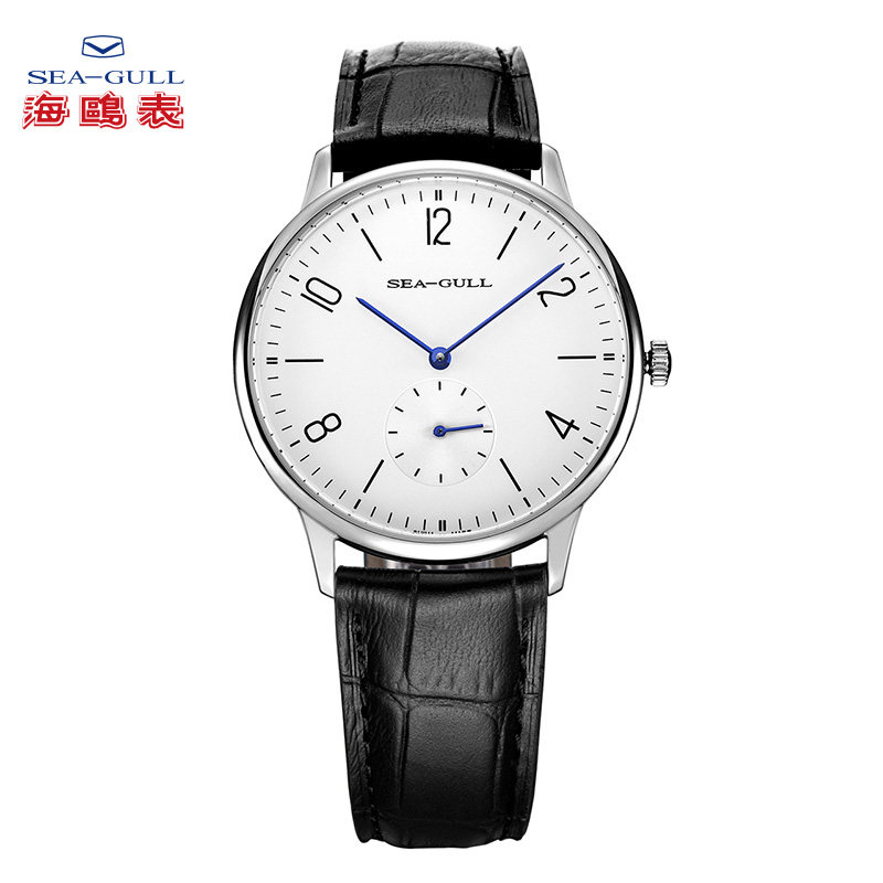 海鸥手表 情侣纤薄机械表612国民系列对款腕表防水商务皮带对表