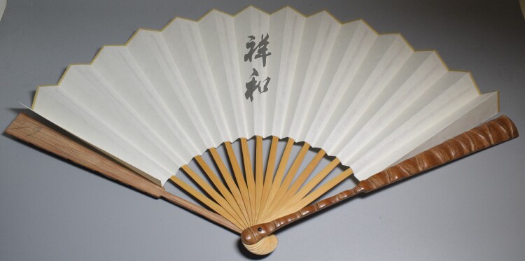 精工老料十八罗汉太保佛肚折扇文玩去青留皮扇子