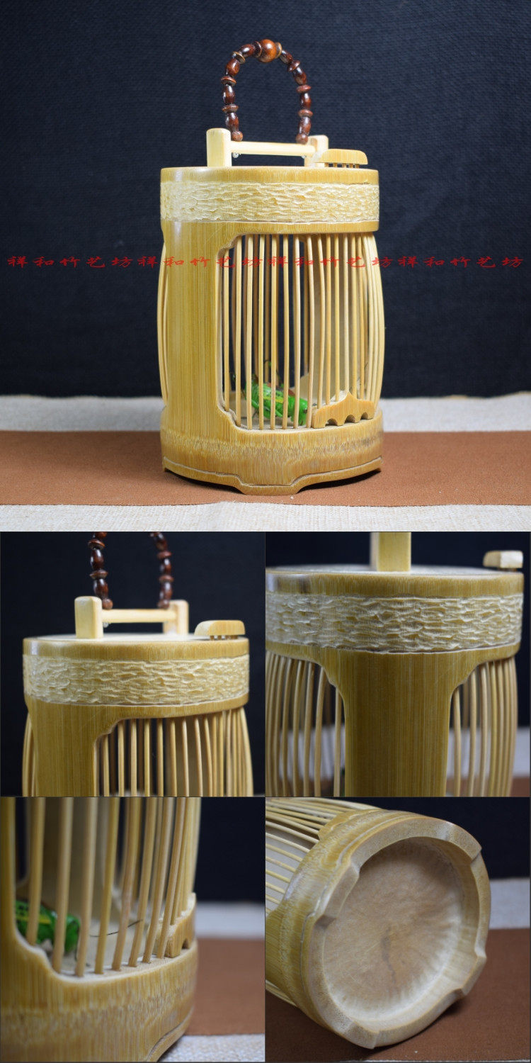 精工纯手全玉竹制筒子蝈蝈笼叫罐蛐蛐吉尔蛉鸣爬虫