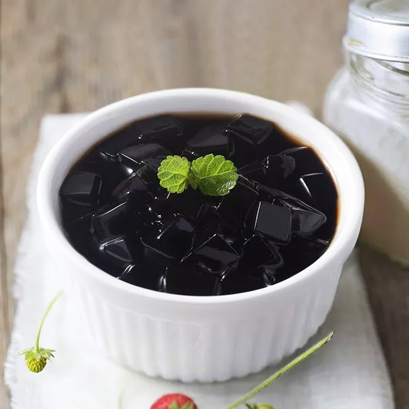 茗人道仙草粉1kg固体饮料烧仙草仙草冻奶茶店原料正宗黑凉粉夏季