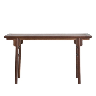 木标中式实木条案供桌简约条几玄关桌老榆木中堂案台案桌仿古案几_双