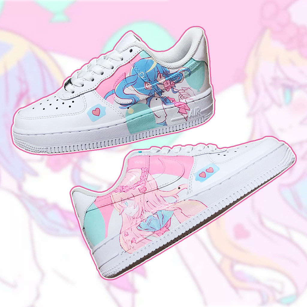 篮球球鞋aj1定制diy二次元af1手绘动漫楪祈手绘鞋