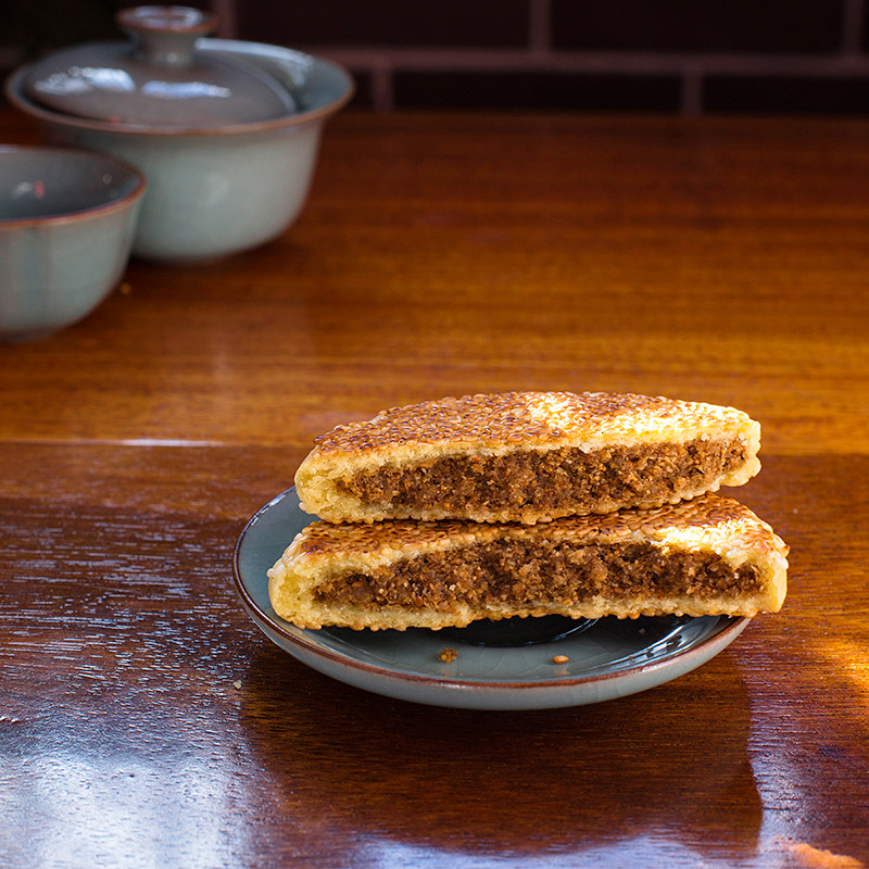 阳春园桂花芝麻湖北通山传统特产手工传统糕点