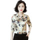 2020 fashion western-style printed satin silk shirt women's long-sleeved heavy loose plus size mother's silk blouse 2020 fashion western-style printed satin silk shirt women's long-sleeved heavy loose plus size mother's silk blouse