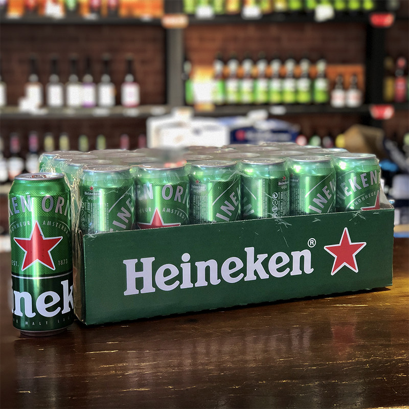 荷兰原装进口海尼根易拉罐heineken喜力啤酒500ml24听整箱啤酒